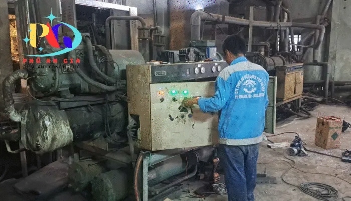Sửa máy chiller tại Chơn Thành
